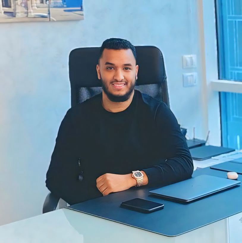 Mr.Saif Alassiouty sitting in his office